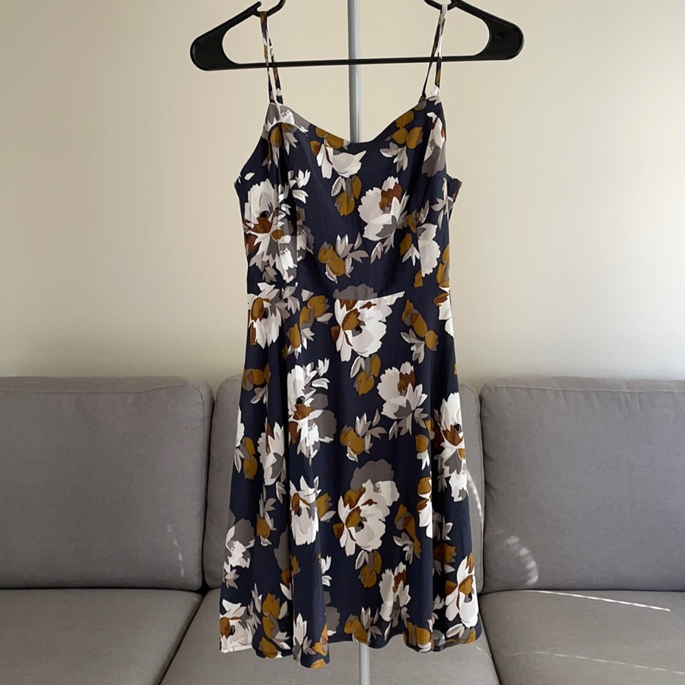 Black floral dress